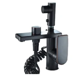 Torneira com Ducha – Monocomando – Latão Preto